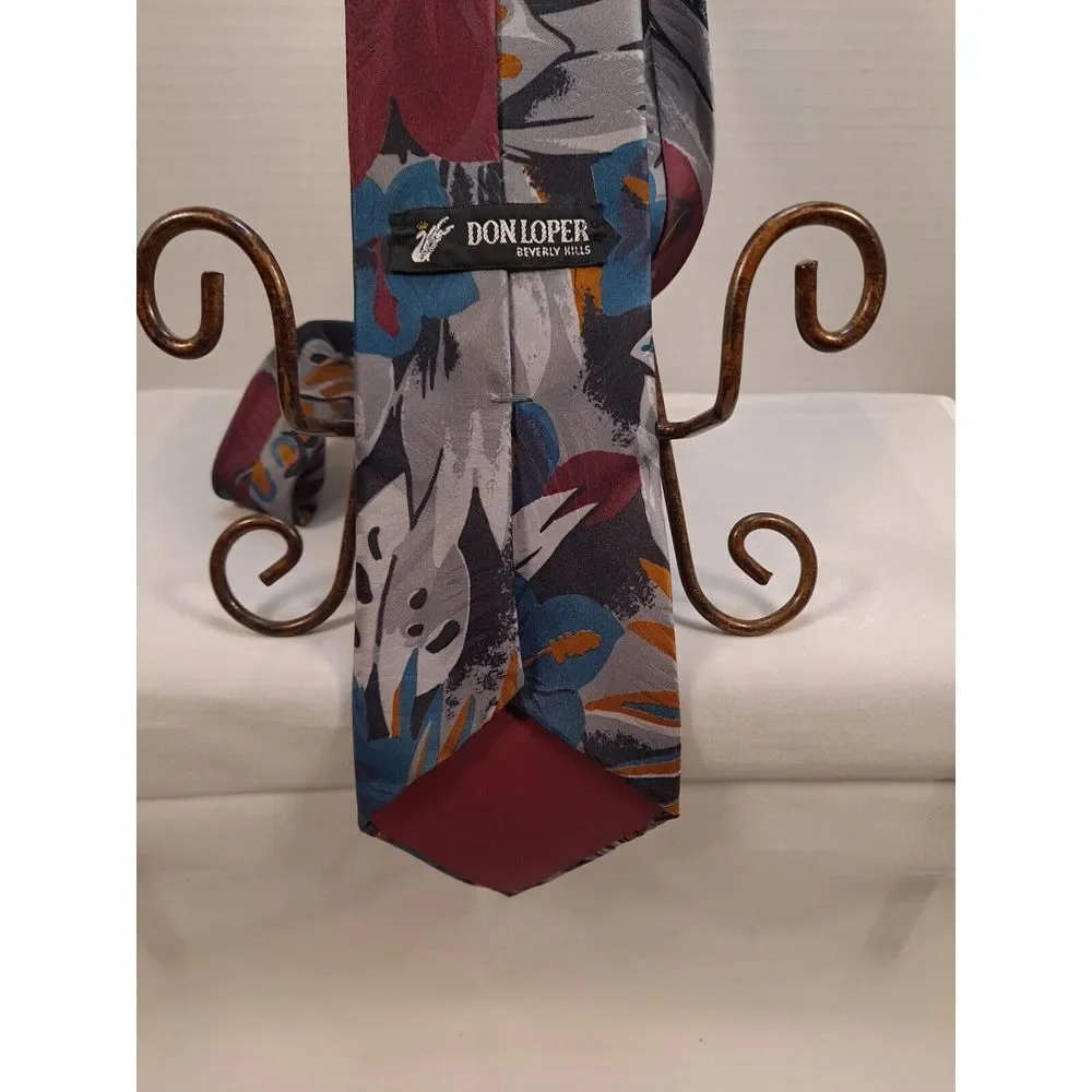 Don Loper of‎ Beverly Hills- Floral Pattern-Multicolor Tie